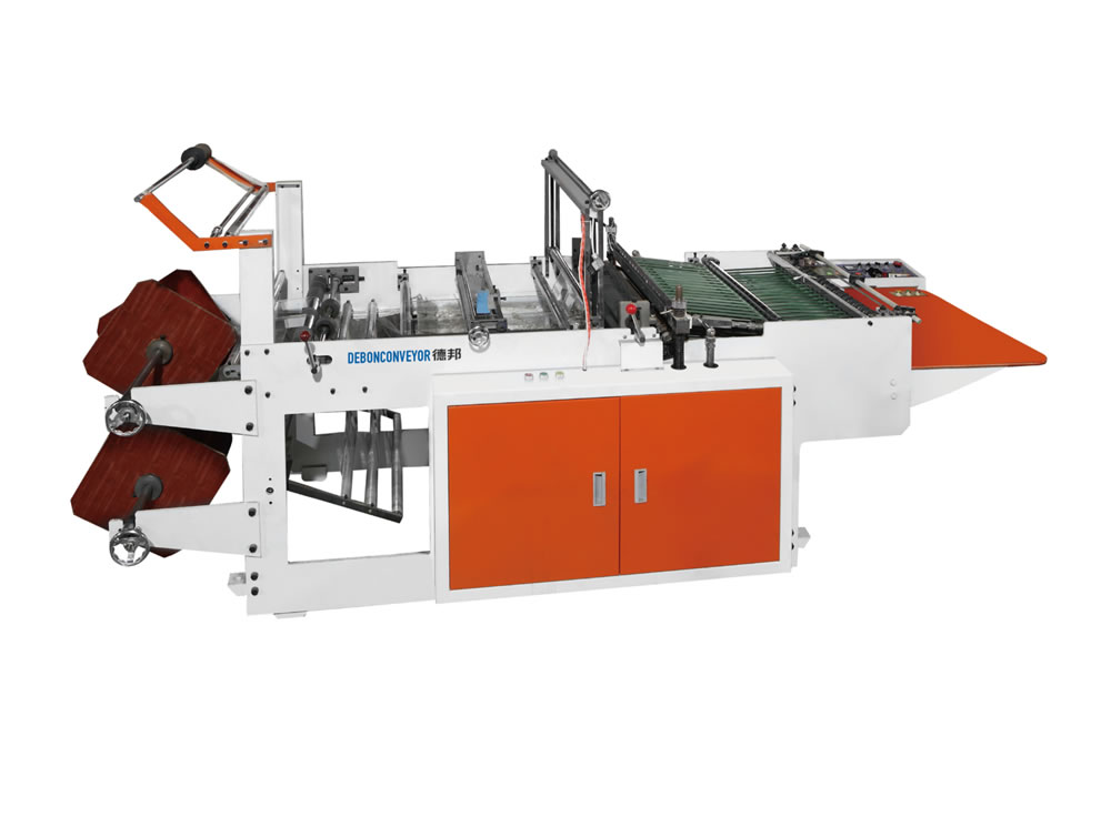 Side sealing bag making machine